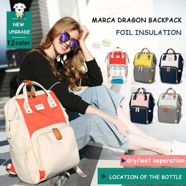 Multifunction Stylish Travel Baby Diaper Backpack Waterproof Durable Large Maternity Bag