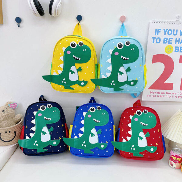 Cartoon Kid Backpack Toddler Backpack Cute Dinosaur Daycare Nursery Backpack Boys Girl School bag (1)