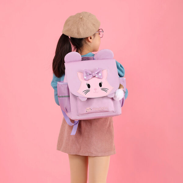 Cute Girl Boy Backpacks for School, 3D Kawaii Animal Cartoon School bag for Girl Bookbag School Supplies (2)