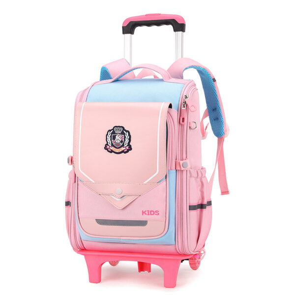 Fashion New Style waterproof backpack kids school trolley bags name brand latest bags for girls (2)